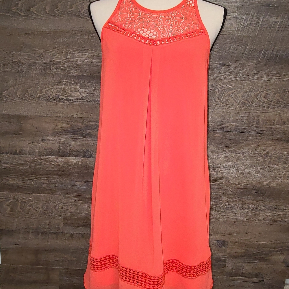 Iz Byer Dress Coral C